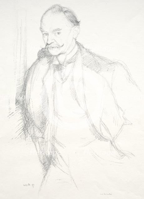 Thomas Hardy, 1897. Creator: William Rothenstein (British, 1872-1945).
