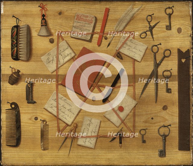 Letter Rack. Trompe-l'oeil, 1748.