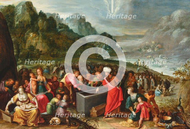 The Israelites honour the bones of Joseph, First third of 17th century. Creator: Malo, Vincent (1602/1606-1644).