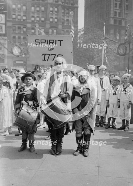 Spirit of '76 [parade], 1917. Creator: Bain News Service.