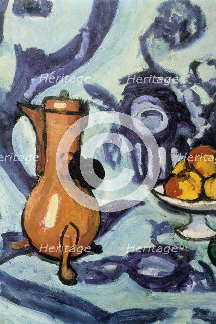 'Still Life with Blue Tablecloth' (detail), 1909. Creator: Henri Matisse.