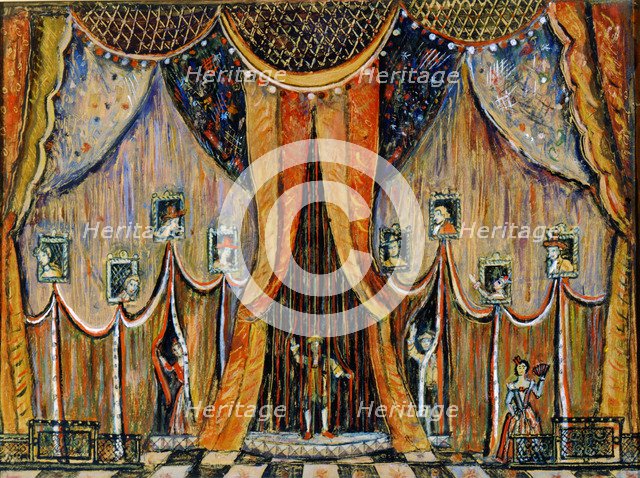 Design of the curtain for the opera 'Dorothea', by T Khrennikov, 1983.  Artist: Alexander Lushin