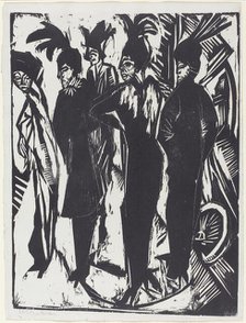 Five Women on the Street, 1914. Creator: Ernst Kirchner.