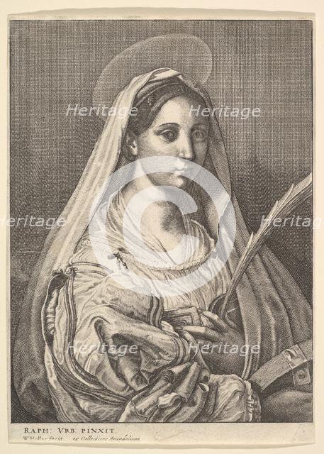 St. Catherine of Alexandria, 1644-52. Creator: Wenceslaus Hollar.