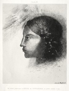 Homage to Goya: Upon Awakening I Saw the Goddess of the Intelligible…, 1885. Creator: Odilon Redon (French, 1840-1916); Lemercier & Cie..