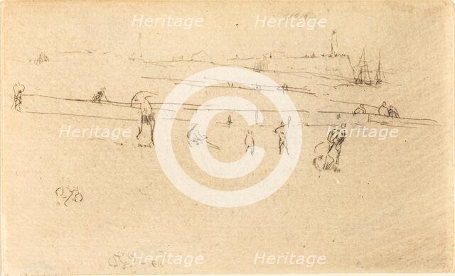 A Sketch at Dieppe. Creator: James Abbott McNeill Whistler.