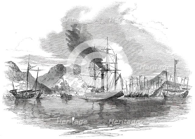 Capture and Destruction of Thirteen Piratical Chinese Junks..., 1850. Creator: Unknown.