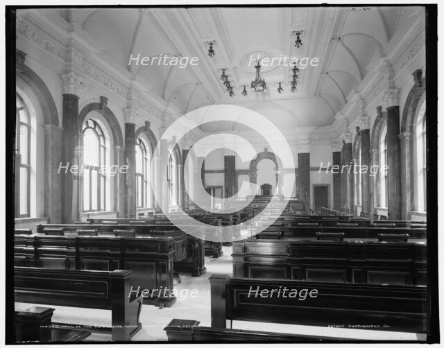 Hall of the Supervisors, Wayne County Building, Detroit, (1902?). Creator: Unknown.