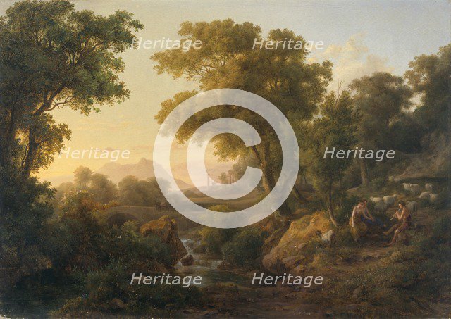 'Italian classical landscape', 1811-1860. Artist: Karoly Marko the Elder