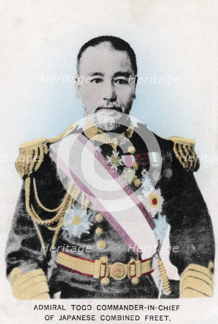 Admiral Togo, Commander-in-chief of Japanese Combined Fleet, c1903-1905. Artist: Unknown