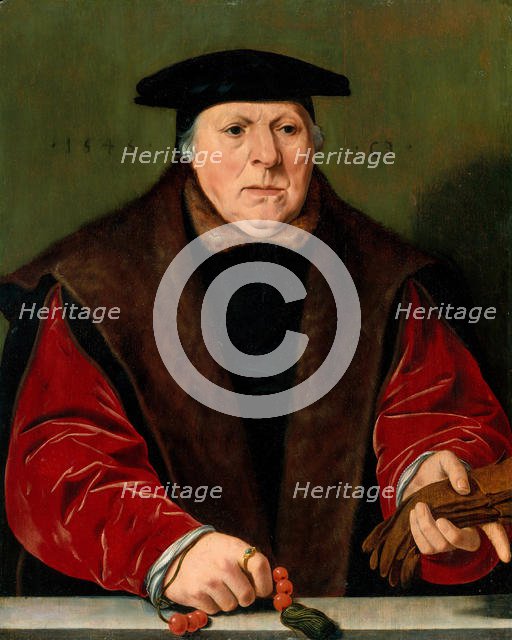 Portrait of a Man with a Rosary, 1545. Creator: Unknown.