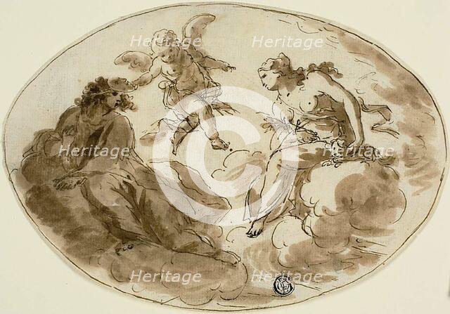 Allegory with Masked Figure, n.d. Creator: Unknown.