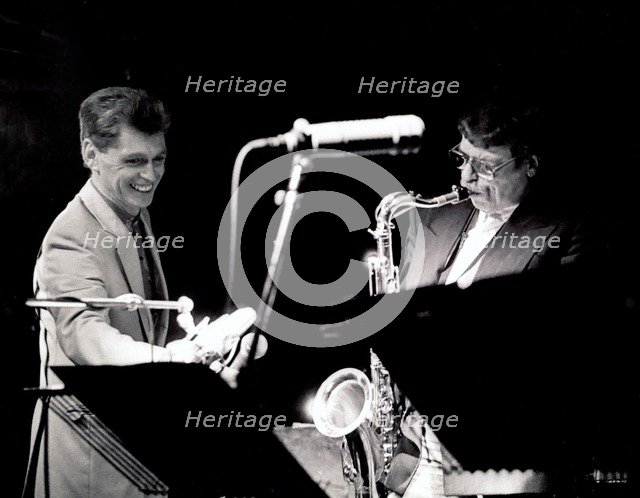 Georgie Fame and Alan Skidmore, Ronnie Scott's, London.   Artist: Brian O'Connor