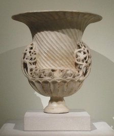 Marble Urn, Byzantine, ca. 400. Creator: Unknown.