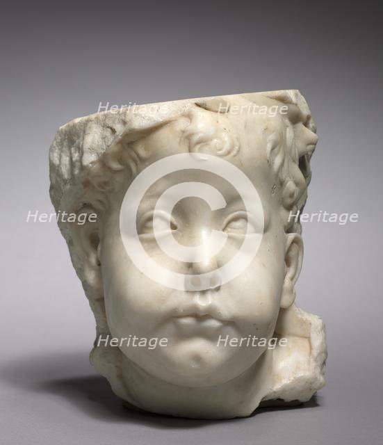 Head of a Putto, 1450-1475. Creator: Desiderio da Settignano (Italian, 1429-32-1464), follower of.