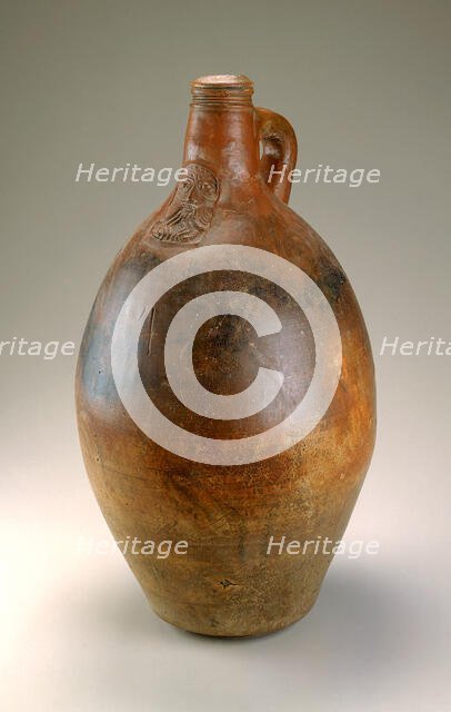 Bartmann jug, ca. 1800. Creator: Unknown.