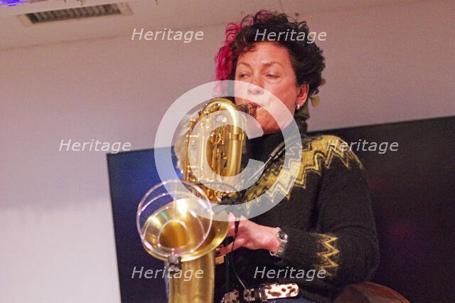 Hannah Horton, Hannah Horton Quartet, East Grinstead Jazz Club, West Suusex, Jan 2025. Creator: Brian O'Connor.