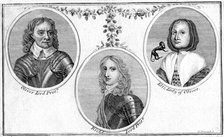 Oliver, Richard and Elizabeth Cromwell.Artist: R Hancock