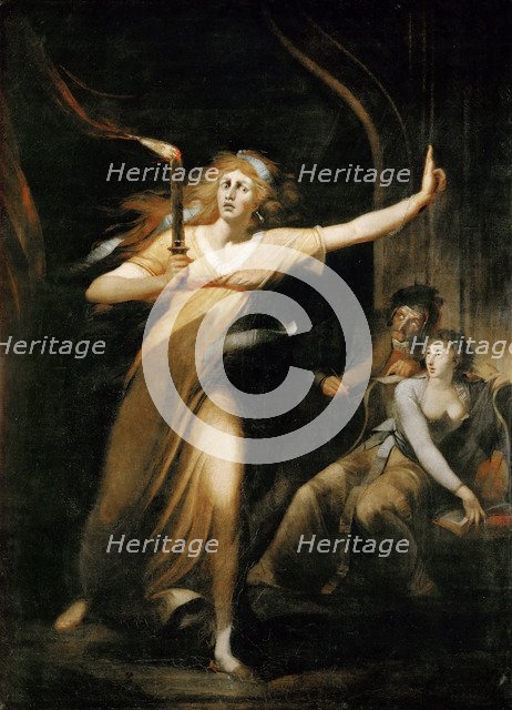 Lady Macbeth Walking in her Sleep. Artist: Füssli (Fuseli), Johann Heinrich (1741-1825)
