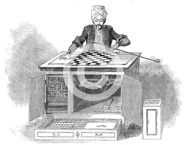 The Automaton Chess Player, 1845. Creator: Unknown.
