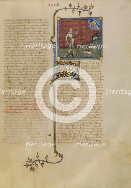 God Speaking to Joel, about 1360-1370. Creator: Master of Jean de Mandeville.