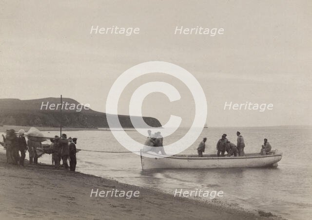 Unloading of the Provisions, 20 July, 1889. Creator: Unknown.