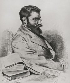 Francisco Pradilla y Ortiz (1848-1921), Spanish painter, 1878.  Creator: Alfredo Perea.