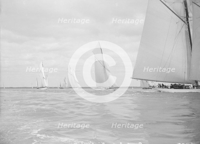 First leg of King's Cup yacht race, 1913. Creator: Kirk & Sons of Cowes.