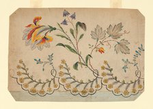 Design for a Woven, Printed or Embroidered Border, France, 18th/19th century. Creator: Unknown.