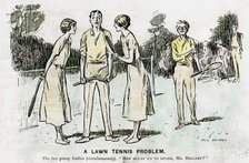 'A Lawn Tennis Problem', 1923. Artist: Unknown