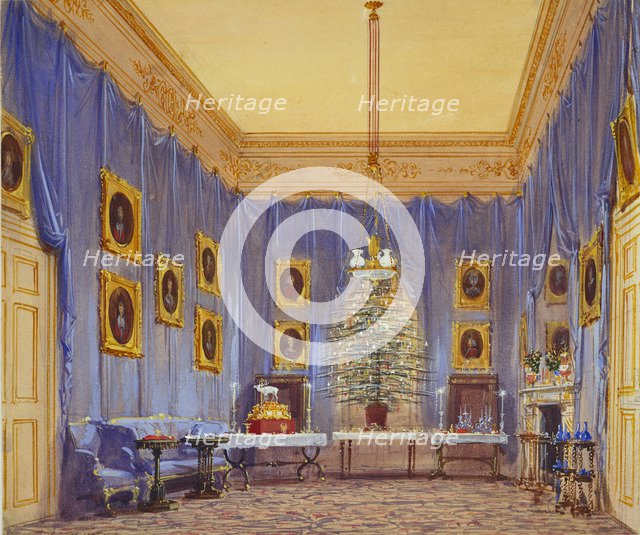 Queen Victoria's Christmas Tree, Windsor Castle, 1845. Artist: Nash, Joseph (1806-1885)