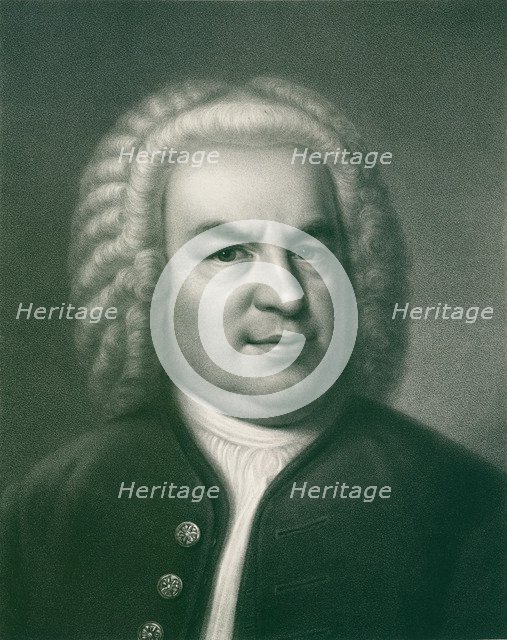 Portrait of Johann Sebastian Bach, 1860s.