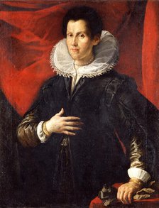 Portrait of Caterina de' Medici (1593-1629), Duchess of Mantua and Montferrat, 1st 3rd of 17th cent. Creator: Guerri, Dionisio (1610-1640).