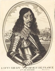 Louis XIII, King of France. Creator: Balthasar Moncornet.