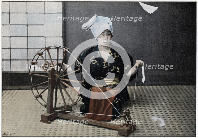 'Spinning Wheel', c1890. Artist: Charles Gillot