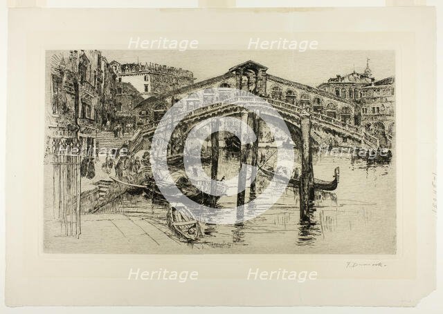 The Rialto, Venice, 1883. Creator: Frank Duveneck.
