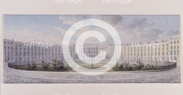 London Institution, Finsbury Circus, London, c1820. Artist: Anon