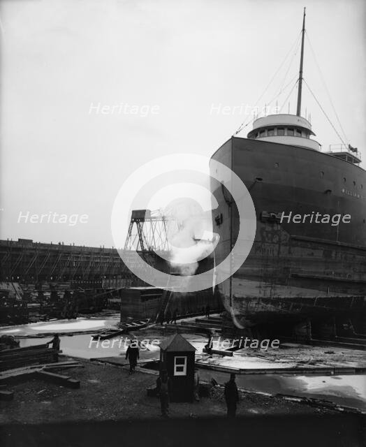 Floating dry dock, Great Lakes Engineering Works, 1906. Creator: Unknown.