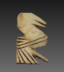 Stylized Bird: Decorative Inlay for a Box, c. 2000 BC. Creator: Unknown.