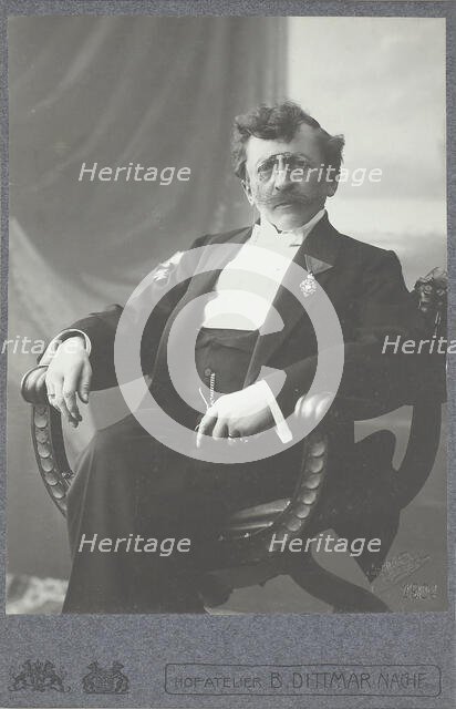 Portrait of Anton Azbe (1862-1905), 1904. Creator: Dittmar, Bernhard (1865-1939).