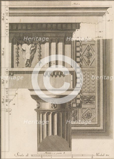 Il Vignola Illustrato Proposto da Giambattista Spampani, e Carlo Antonini, 1770. Creators: Giacomo Barozzi da Vignola, Franciszek Smuglewicz, Carlo Antonini.
