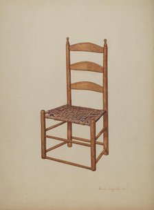 Hickory Chair, 1941. Creator: E.J. Reynolds.