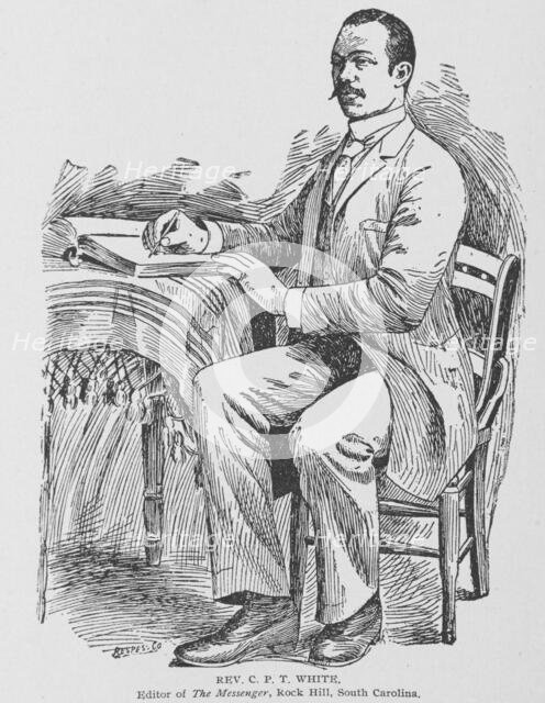 Rev. C.P.T. White; Editor of The Messenger, Rock Hill, South Carolina, 1902. Creator: Unknown.