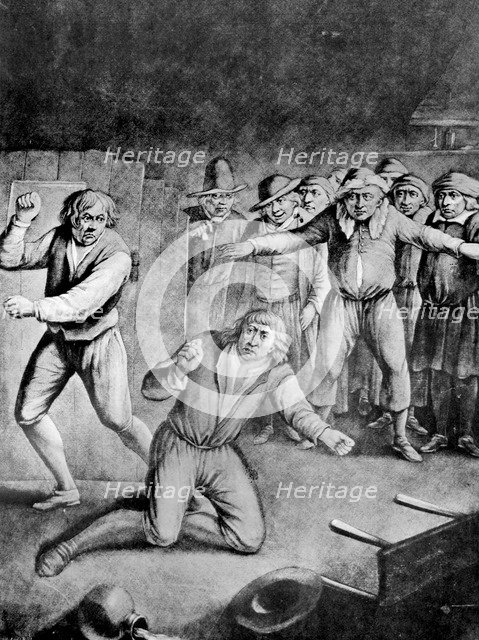 'The bruising match', 1730. Artist: Unknown