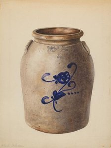 Jar, c. 1937. Creator: Yolande Delasser.