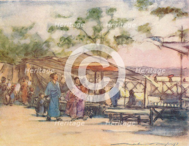 'The End of the Day and the End of the Festival', c1887, (1901). Artist: Mortimer L Menpes.