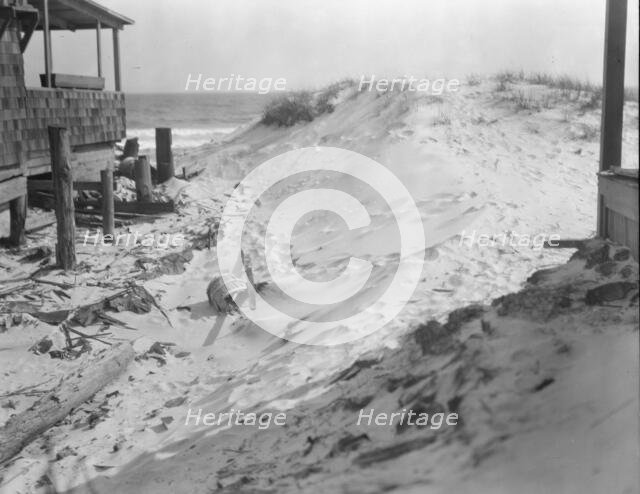 View near Arnold Genthe's bungalow in Long Beach, New York, between 1911 and 1942. Creator: Arnold Genthe.