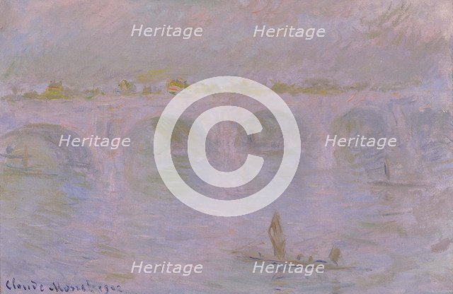 Waterloo Bridge in London, 1902. Artist: Monet, Claude (1840-1926)