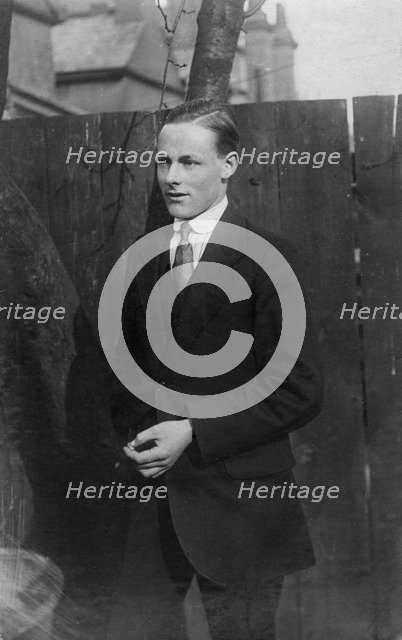 A man in a suit, 20th century. Artist: Unknown