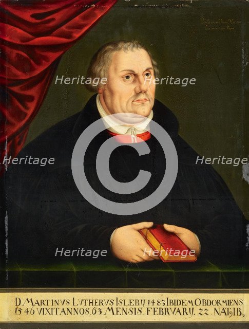 Portrait of Martin Luther (1483-1546).